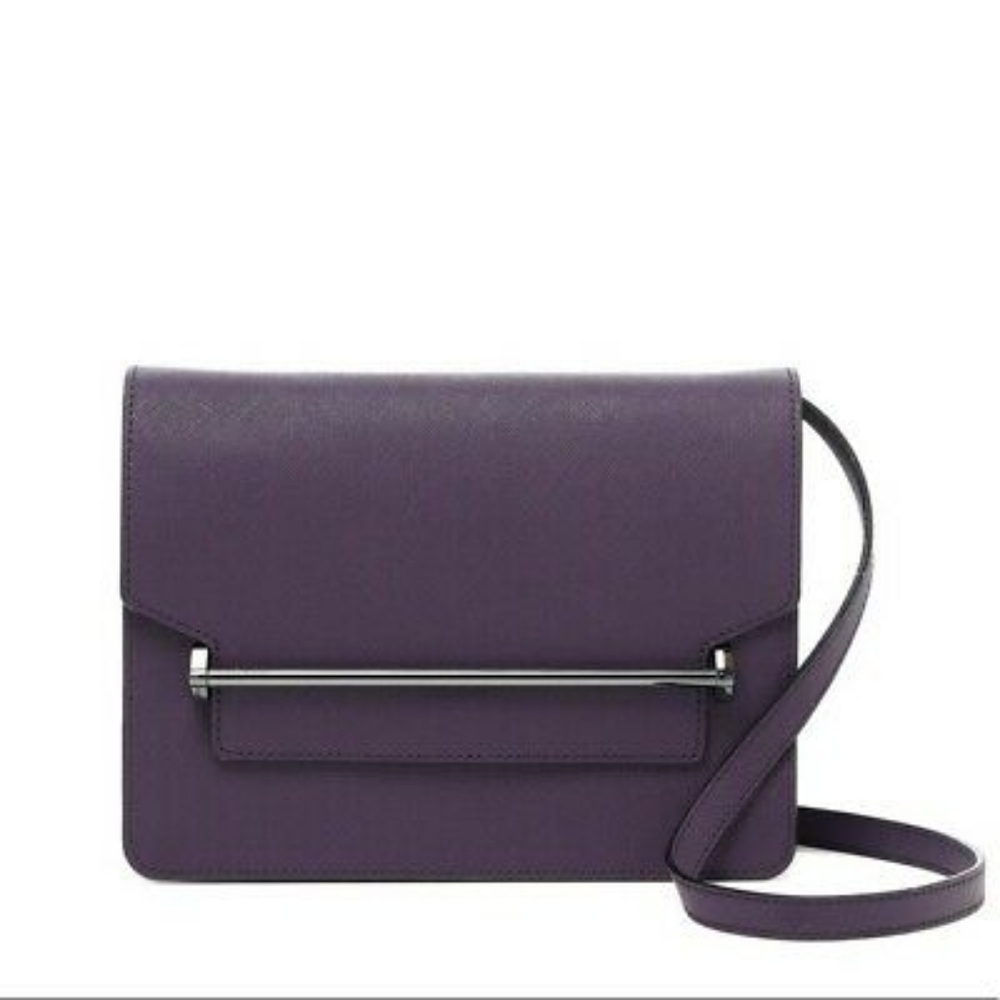 Botkier Lennox Box Pebbled Leather Winter Purple